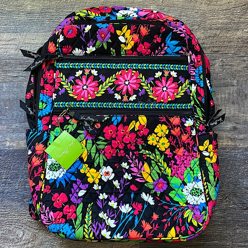 Vera Bradley Tech Backpack Field Flowers